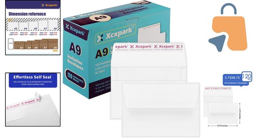 High Quality Printable A9 Invitations Envelopes - Self-Seal, 5.75x8.75, 120 Qty - Picture 2 of 10