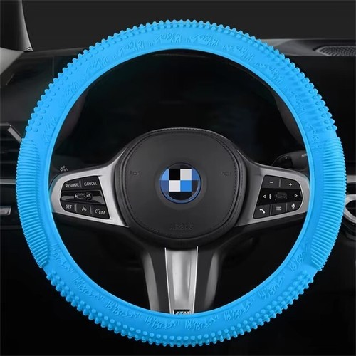Non-slip Silicone Car Handle Cover 38cm Universal Car Steering Wheel Cover - Imagen 8 de 11