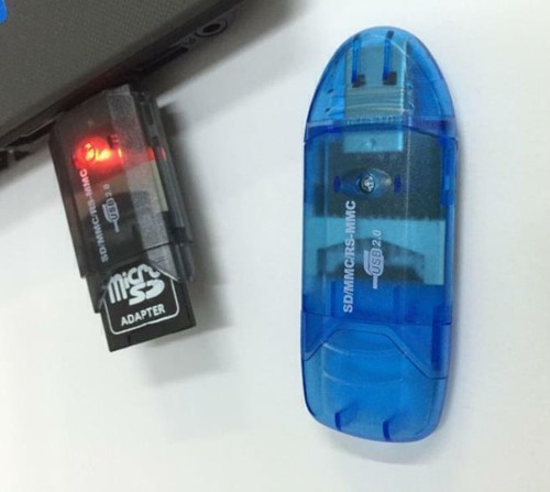 Neuer USB 2.0 SDHC/SDXC/SD/MMC/RS-MMC Speicherkartenleser 2 4 8 16 32 64 128 GB - Afbeelding 7 van 10
