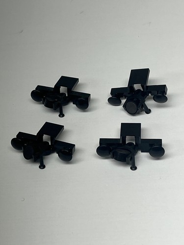 Lot Of 4 LEGO Train Parts Buffer Beams Couplings With Pins Vintage 4022