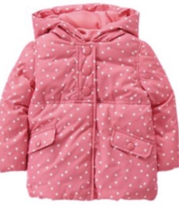 GYMBOREE ICE ALL-STAR GREEN COLORBLOCK PUFFER HOODED JACKET 6 12 24 2 3 4 5 NWT