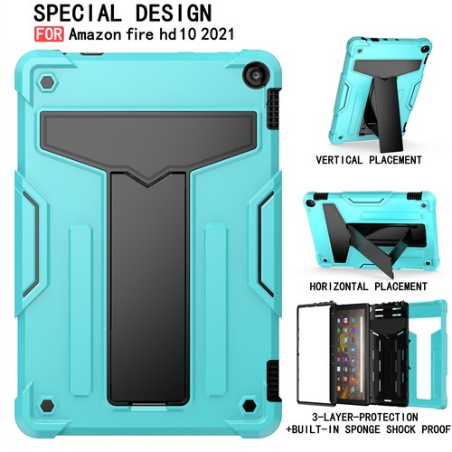 For Amazon Fire HD 10/HD 10 Plus 2021 HD8 10th 2020 Shockproof Stand Rugged Case - Picture 4 of 63