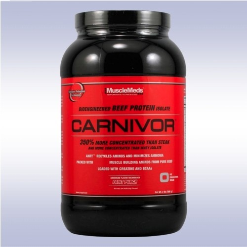 MUSCLEMEDS CARNIVOR (2 LB) beef protein isolate powder bcaa shots shred mass - Picture 1 of 1