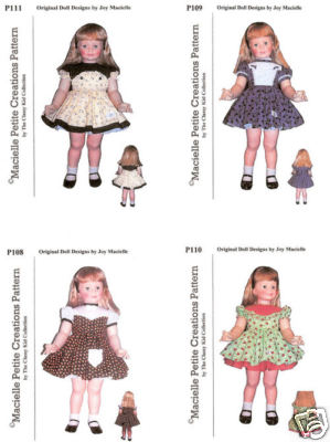 Vtg Pattern Life Size Doll Clothes Dress Coat Hat ~ 28/" Patti Patty Playpal 1yr