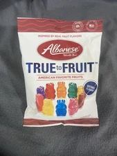 Albanese True to Fruit Gummi Bears, 5 oz  BagSuperfoods Made In Usa Zero Red 40.