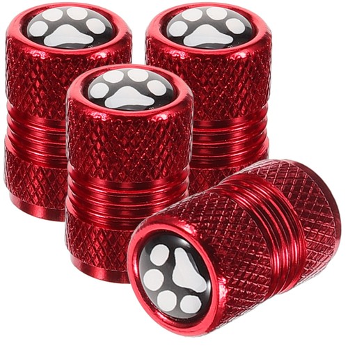 4pcs Paw Print Tire Valve Caps Motorcycle Tire Valve Stem Caps Automotive Valve - Picture 3 of 12