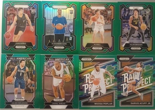 2024 Panini Prizm Draft Picks Basketball Green Prizm RC'S Inserts & Variations - Picture 1 of 1