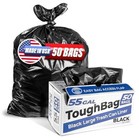  55 Gallon Trash Bags, 55-60 Gallon Trash Bags Heavy Duty 50 Count (Pack of 1)