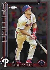 2025 Topps Chrome Refractor J.T. REALMUTO #2 Philadelphia Phillies