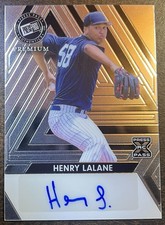 2024 LEAF PRESS PASS PREMIUM BB HENRY LALANE AUTO XRC /199 NEW YORK YANKEES SP