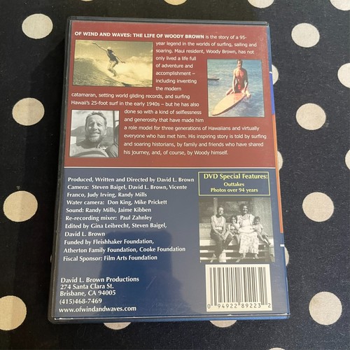 Von Wind und Wellen Das Leben des Woody Brown DVD Surfen Dokumentarfilm OOP SELTEN - Bild 2 von 6