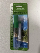 Geratherm Mercury-Free Oral Glass Thermometer Dual°F/°C New Sealed FREE SHIPPING