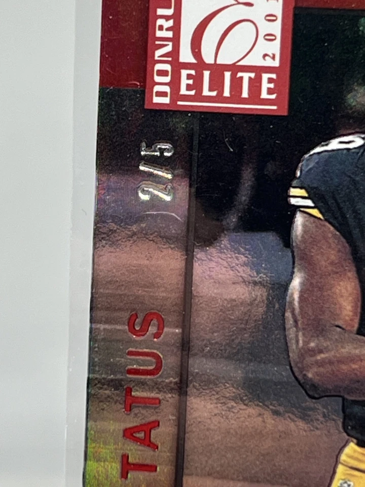 2021 Panini Donruss Elite - JuJu Smith-Schuster #37 Status Red Die-Cut /5 - Image 3 of 3
