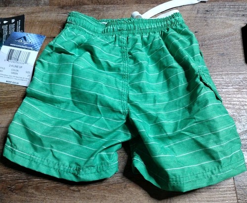 Kanu Surf  Quick Dry UPF 50+ Swim Trunks Size 2T. Green Color  - Picture 3 of 4