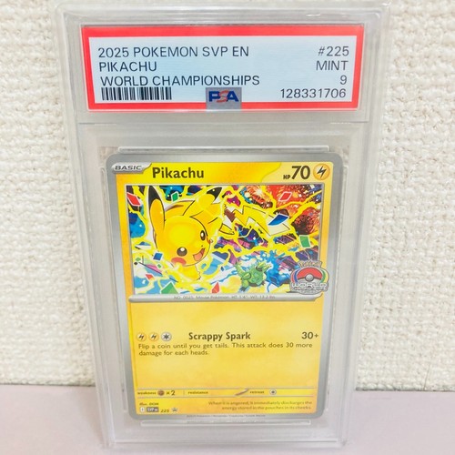 Pokémon Karte Pikachu World Championships Scrappy Spark PSA9 MINT Game Pokemon JP - Bild 5 von 24