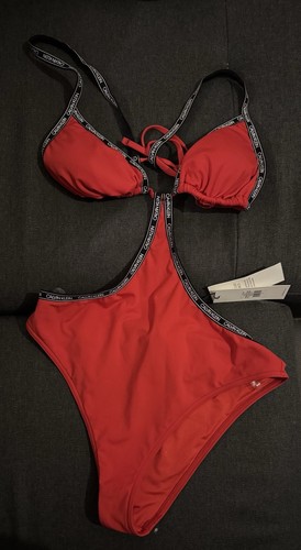 Calvin Klein Swimwear Damen Rot Badeanzug Mode - Bild 3 von 8