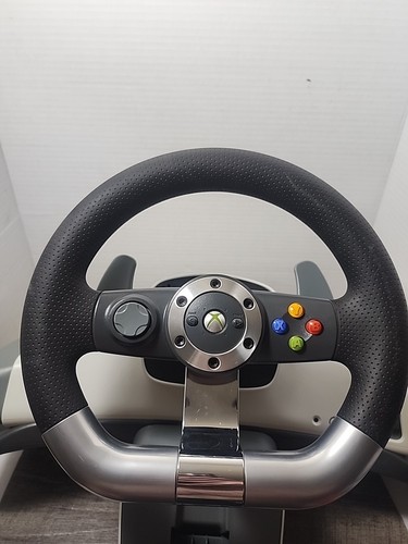 Microsoft Xbox 360 Wireless Racing Steering Wheel With Clamp WRW01 - Picture 3 of 7