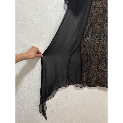 Vintage atemberaubendes Chinyere transparentes Perlen Kleid M Whimsigoth dunkel romantisch Boho Hippie  - Bild 4 von 24