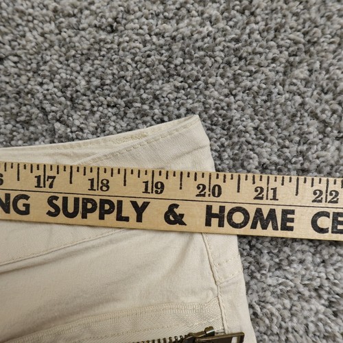 VTG Faded Glory Shorts Womens 20W Beige Cargo Paratrooper Military Army Hike Y2K - Picture 5 of 11