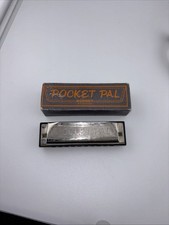 Vintage Hohner Harmonica w/Box  Instructions-Musical Wind Instrument Key of C