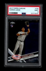 2017 Topps Chrome Aaron Judge RC #169 PSA 9 New York Yankees