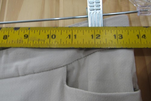 Draper's & Damon's Pants Womens Medium Beige Pull On Stretch Pocket Straight Leg - Picture 11 of 11
