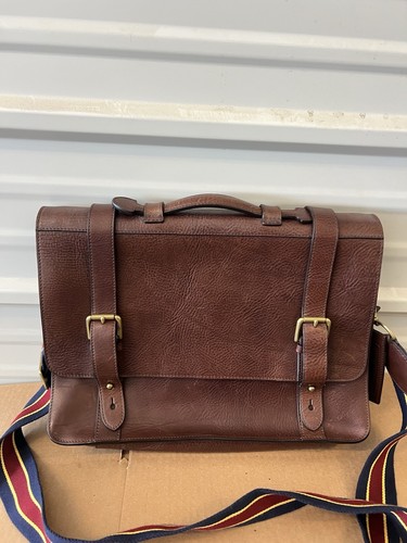 POLO Ralph Lauren Vintage Classic Cowhide Leather Messenger Bag - Picture 2 of 24