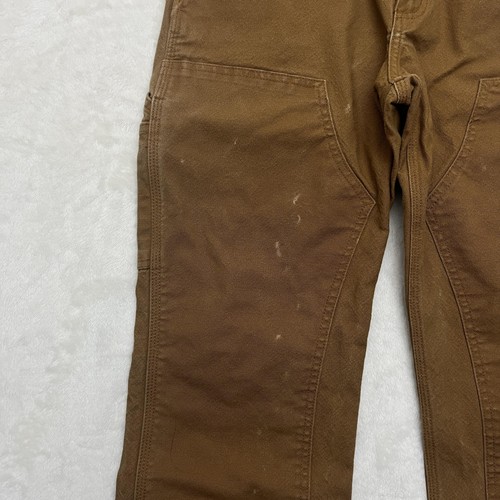 Pantalones Carhartt Para Hombre 30x30 Marrón Resistente Flex Pato Doble Frente Calce Relajado 103334 - Imagen 8 de 17