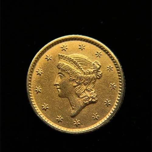 1853 (P) Liberty Head Gold $1 Dollar, Old U.S. Gold Coin, XF Details
