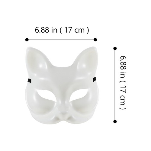 4 Pcs Fuchs Bankett Kind Bemalbare Blankomasken Party Maskerade - 第 6/12 張圖片