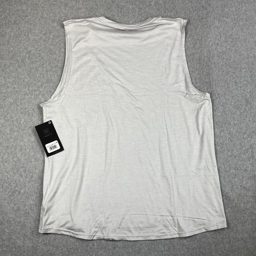 Layer 8 Sleeveless Gray Performance Quick-Dry Shirt Active Gym - Mens XL - Picture 8 of 9