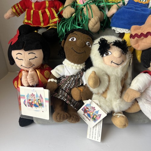 Vintage Disney It’s A Small World Bean Bag Plush Lot of 7 With Tags (READ DSEC) - Picture 3 of 23