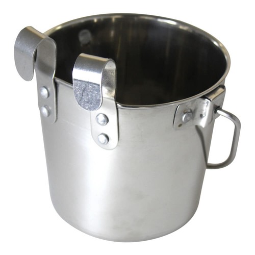 Stainless Steel Pail, Flat Sided Hook-On with Rivets 010LB-8359 - Bild 2 von 4
