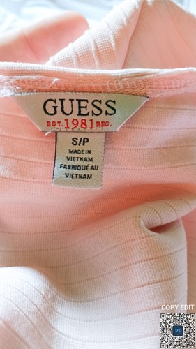 Guess Peach Pink Cap Sleeve Sheath Dress Size Small NWOT - Picture 10 of 12