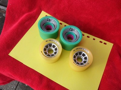 Longboard Rollen 2 x KULT 72MM & 2 x X-WHEELS 69MM nie skated