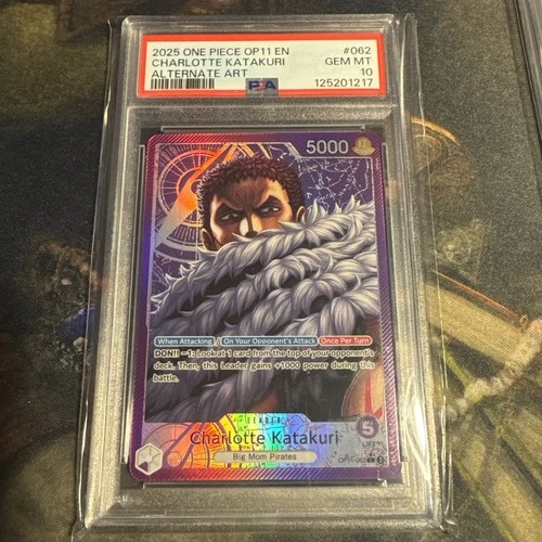 2025 One Piece CHARLOTTE KATAKURI #062 OP11-062 Alt Art PSA 10