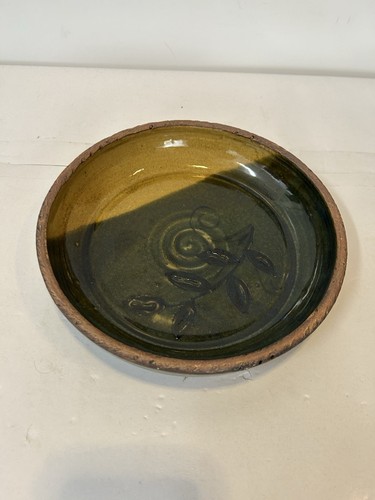 Linda Ippel bowl Studio Pottery Green Signed - Picture 2 of 3