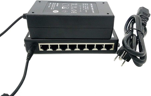 Adaptateur Injecteur Poe+ Alimentation Passive sur Ethernet 8 Ports avec Alimentation 48V 65W - Photo 7/12