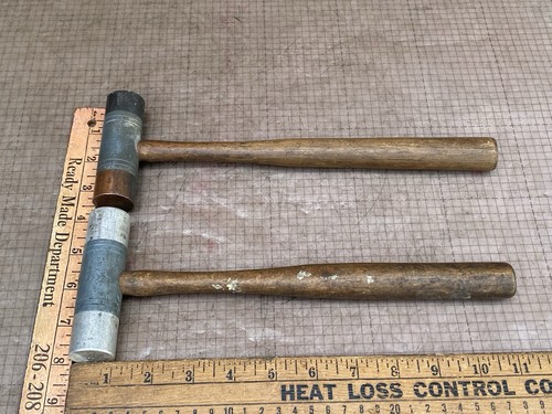 2 VTG S.W. Southwest Co Copper Aluminum Face 1-1/8" Mallet Hammers Gunsmith Tool - Picture 2 of 19