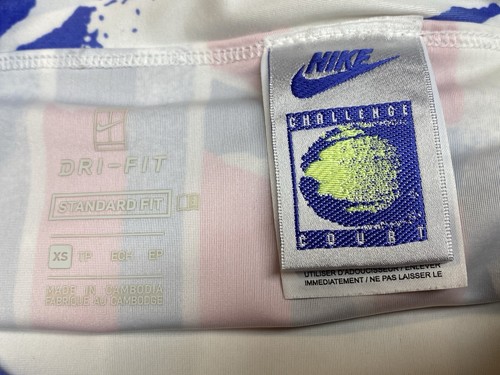 Nike Challenge Court XS Skort Mujer Blanco Azul Entrenamiento Tenis Pickleball - Imagen 3 de 9