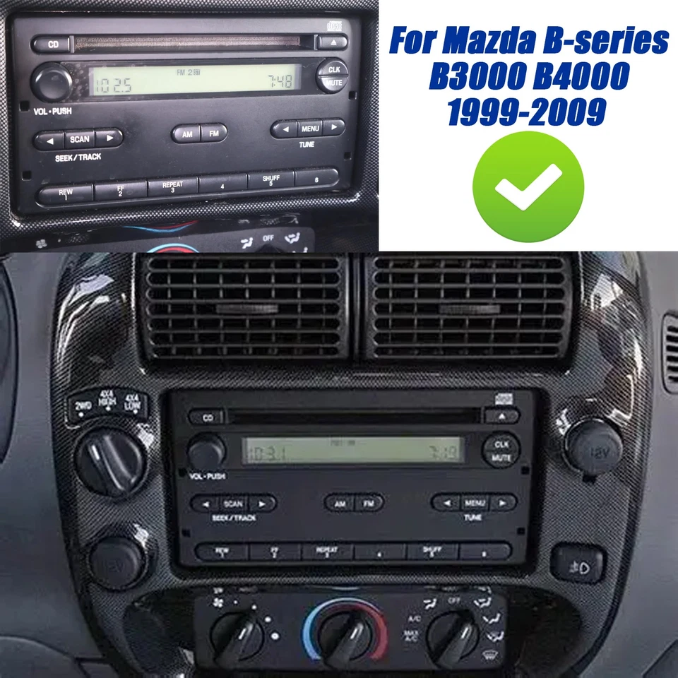 Radio estéreo reproductor GPS Carplay Android15 serie B para Mazda B3000 B4000 serie B 1999-09 Foto 2 de 4