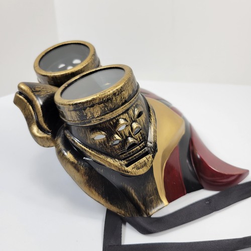 Hot Topic Devil with Steampunk Goggles Masquerade Mask Costume Halloween Red - Picture 8 of 15