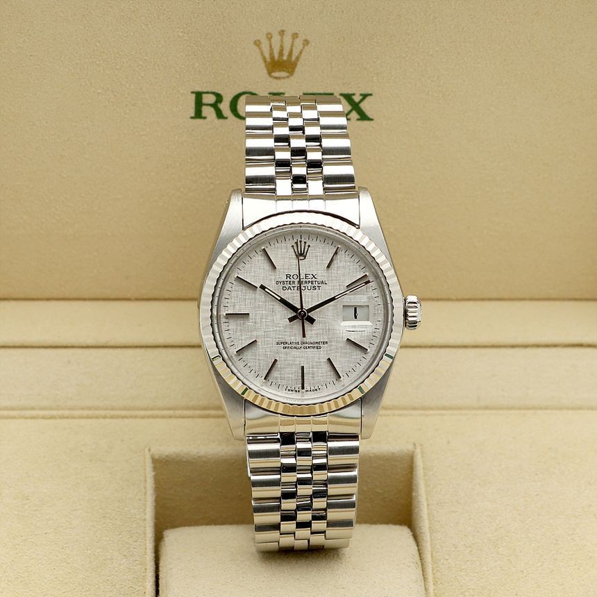 Rolex Datejust 36 Vintage Men's Steel Watch Bokashi 1982