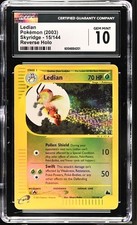 2003 POKEMON SKYRIDGE LEDIAN #15 REVERSE HOLO-RARE CGC 10 GEM MINT