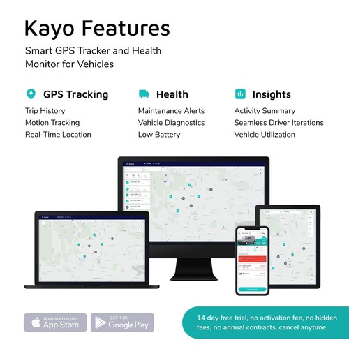 Kayo Business Fleet GPS Tracker for Vehicles 4G LTE & 5G Real-Time GPS Tracki... - Picture 7 of 7