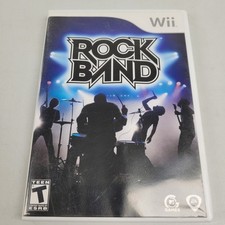 Rock Band Nintendo Wii Game Complete w/Manual Tested