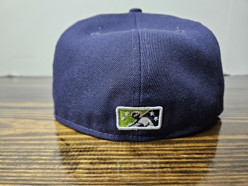 Men's Pensacola Blue Wahoos New Era Navy Theme Night Logo 59FIFTY Fitted Hat  - Picture 5 of 7