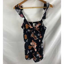 Forever21 Floral Ruffle Sleeve Romper Size Small