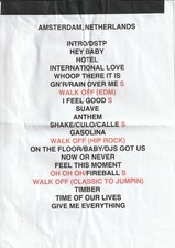 Pitbull World Tour 2025 -  Setlist Amsterdam/112
