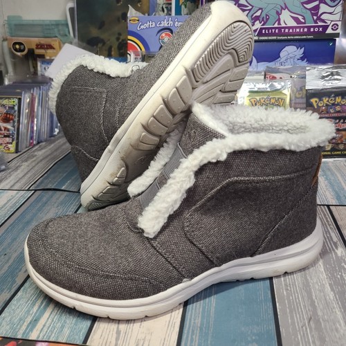 Ryka Everest Gore Damen-Bootie Größe 7W grau Tinte TOP ZUSTAND. Slipper